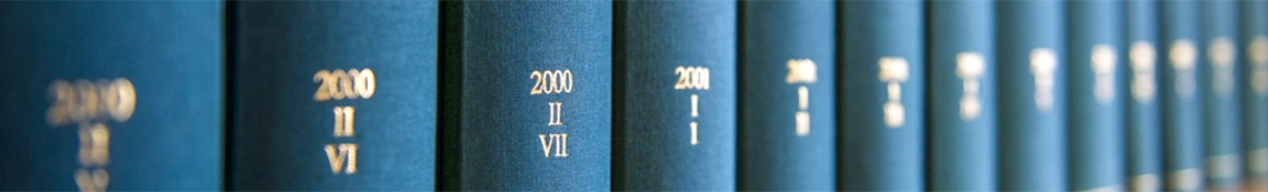 Shelf of Bound Books, 21st Century with Roman Numerals
